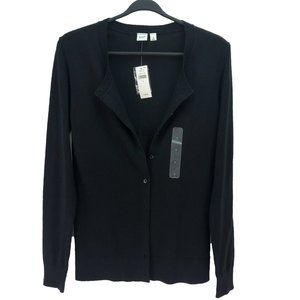 GAP / NEW! Black sweater button up cardigan - SZ S